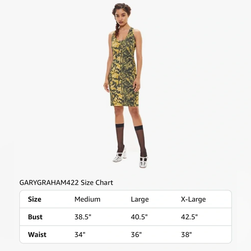 GARY GRAHAM422 NEW WITH TAGS nwt Jersey Tank Dress Art To Wear Stretchy Small